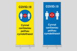 COVID-19 Essential Roller Banner Stand