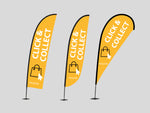 COVID-19 Essential Single Sided Flags